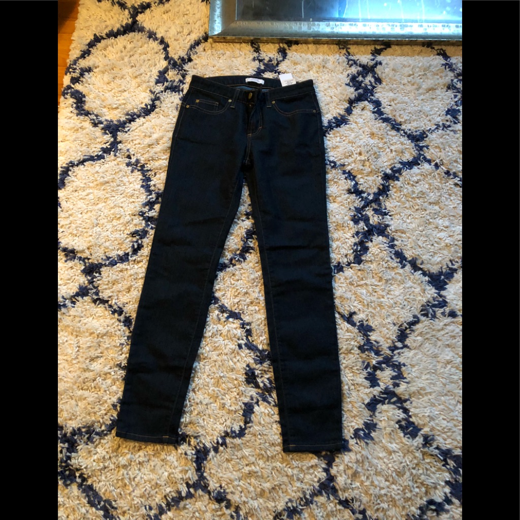 Versace Women's Skinny Jeans In Dark Blue Denim